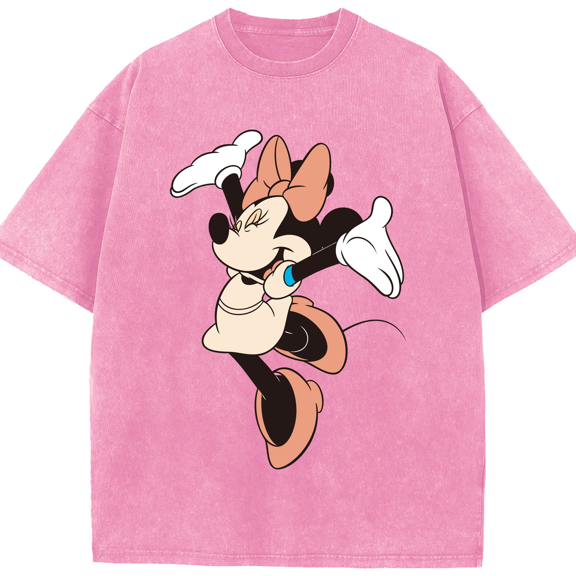 （画像用） ミッキーマウス Mickey Mouse 綿100% ヴィンテージ風 半袖Tシャツ（フロントプリント）